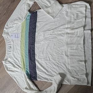 Sonoma SuperSoft Long Sleeve Stripe Top Size XXL NWT